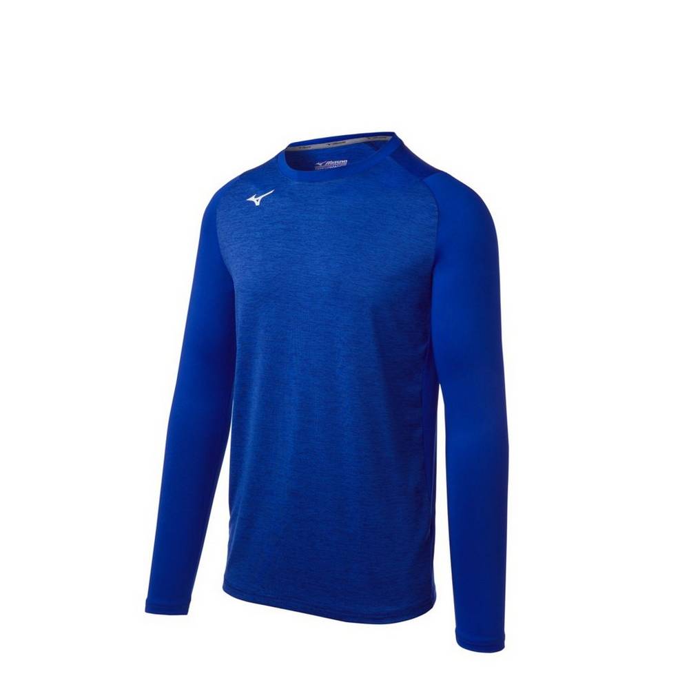 Mizuno Men's Alpha Stretch Sleeve Tops Royal (530025-MAB)